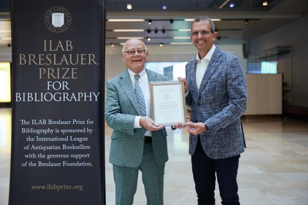 ILAB Breslauer Prize by Ian Wallman 00580