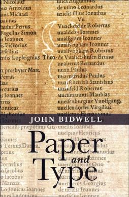 Paper and Type: Bibliographical Essays