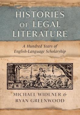 Histories of Legal Literature A Hundred Years of English Language Scholarship Breslauer 2026